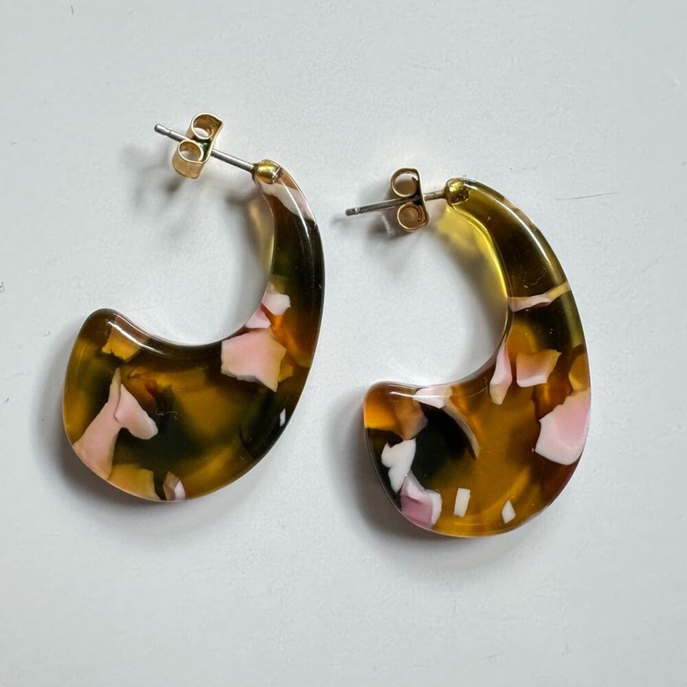 Madewell Resin Hoop Earrings